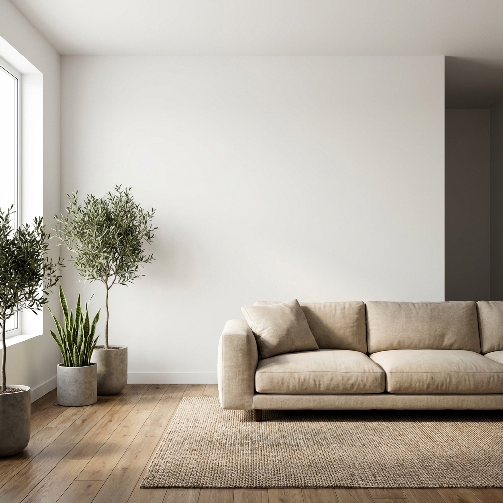 Frames in a beautiful living room